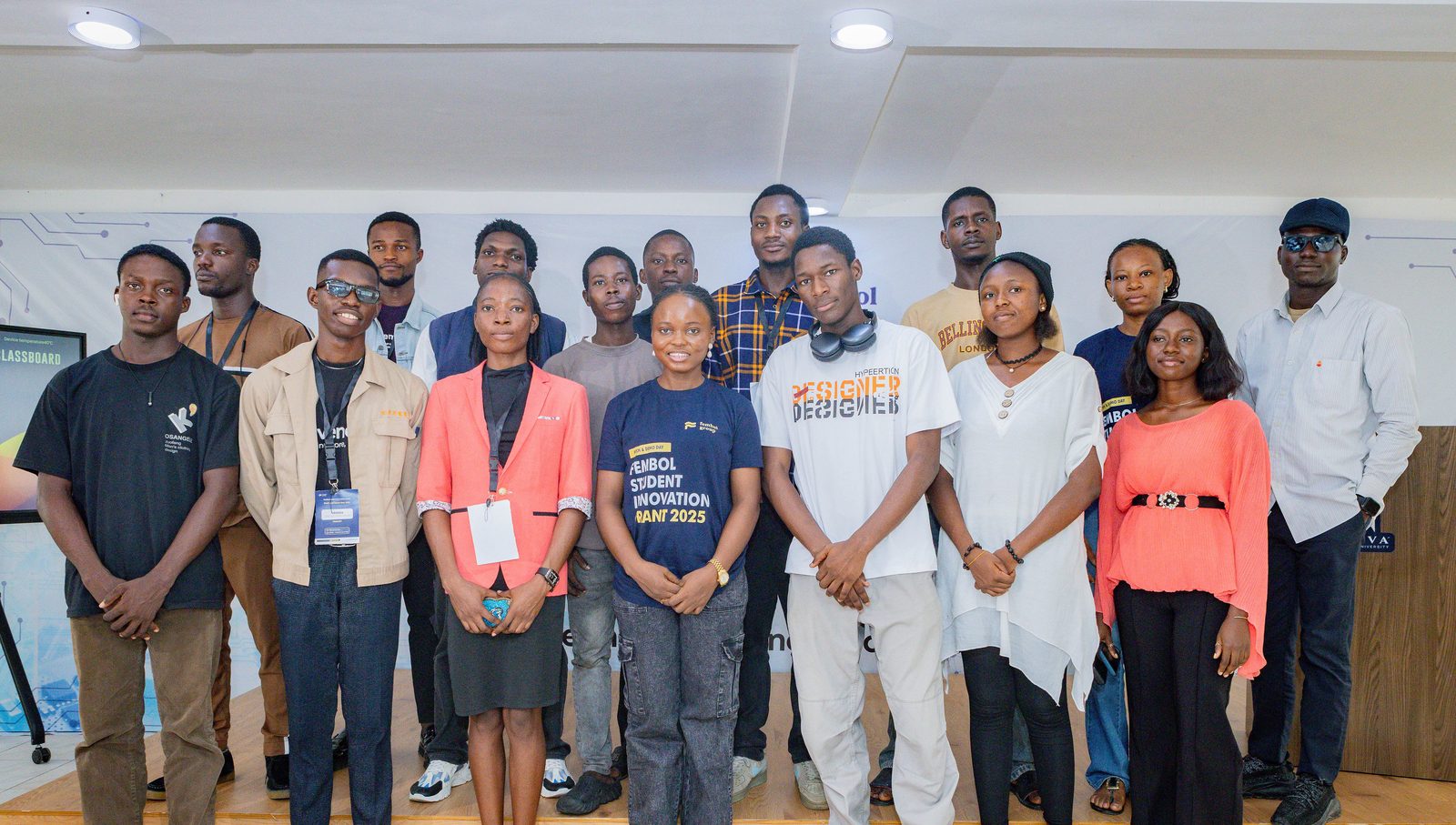 Nigerian scholars celebrating graduation