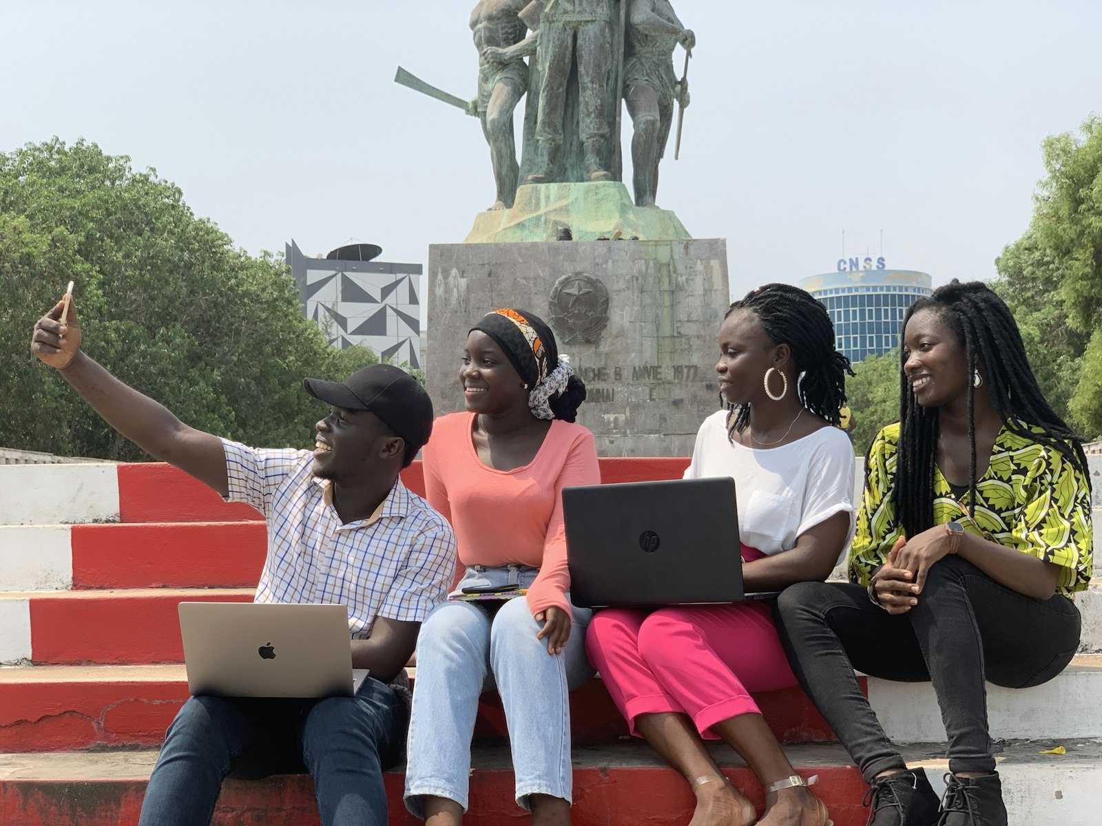 Nigerian students studying together