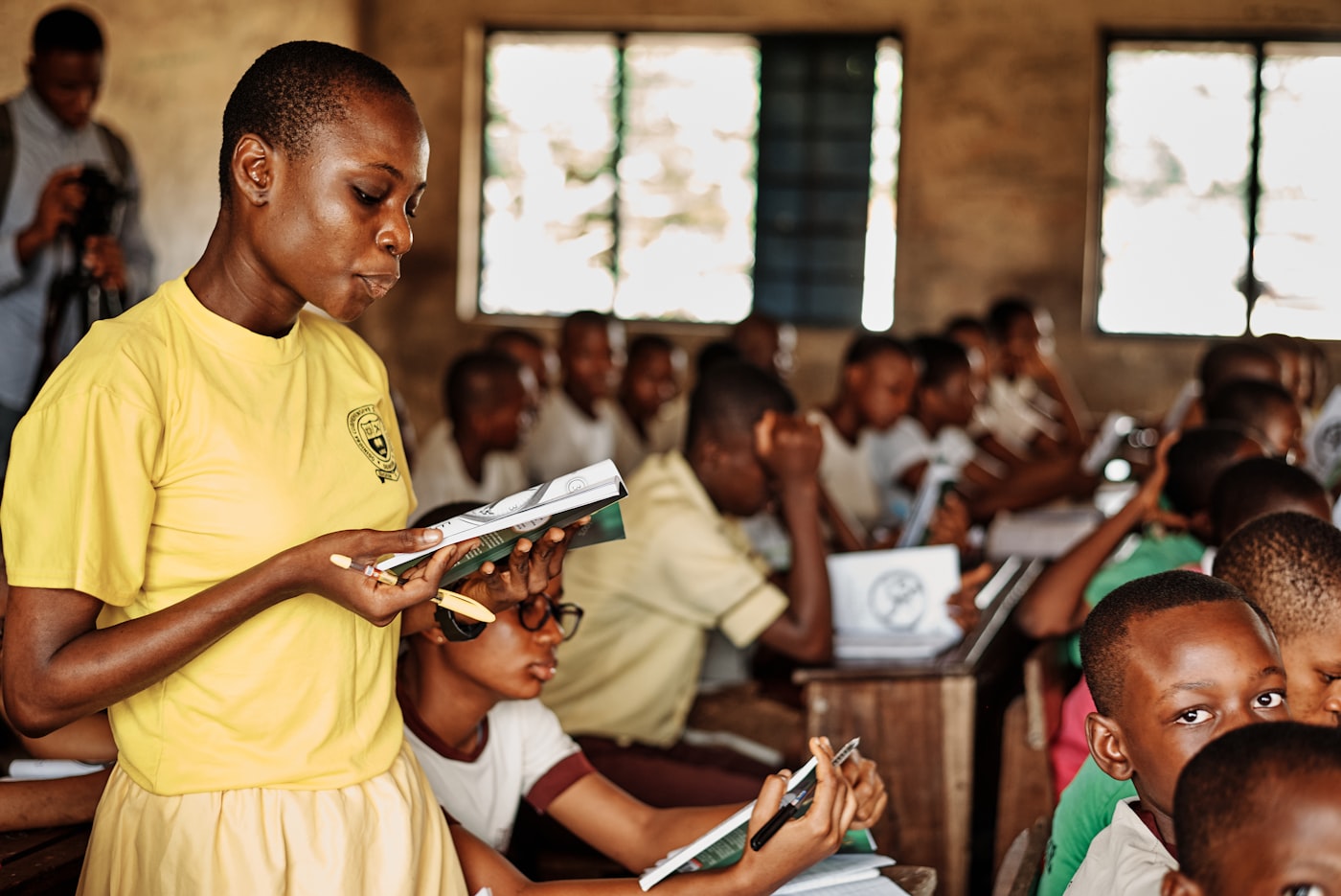 Secondary school students in an Osun State classroom